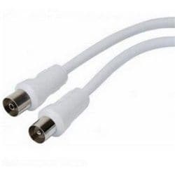 Dencon 2M Video Lead Coax Plug To Coax Socket Skin Packed