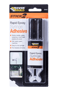 Everbuild Stick 2 Rapid Epoxy Syringe 24ml