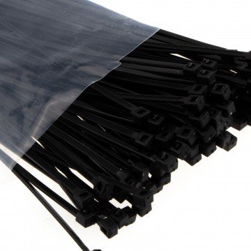 100mm x 2.5mm Black Cable Ties Pack of 100