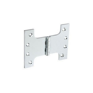 Securit Parliament Hinges Chrome on Brass (1 1/2 Pair) 4" x