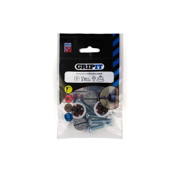 20mm Brown Gripit Pack Of 4