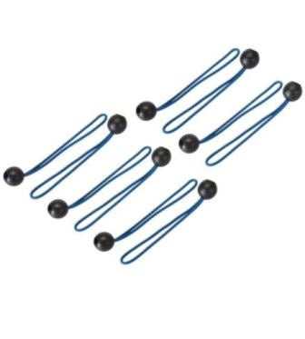 175mm Tarpaulin Ball Bungees 10Pk