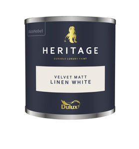 Dulux Trade Heritage Tester Linen White 125ml