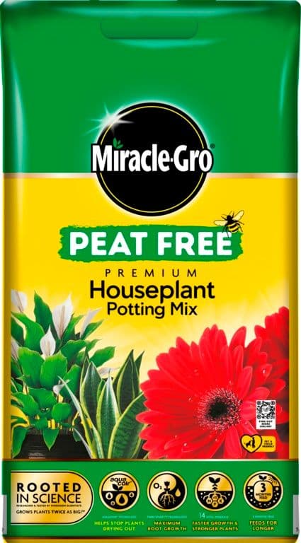 Miracle Gro Houseplant Potting Mix Peat Free Compost 10L