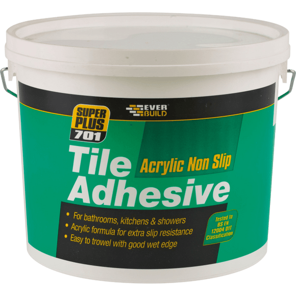 Everbuild 701 Non-Slip Tile Adhesive 2.5Ltr 3.75Kg