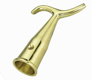 Securit Brass Pole Hook 125mm