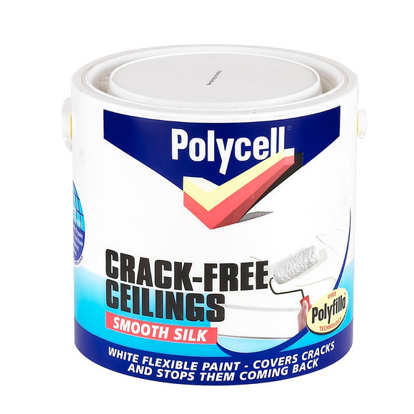 Polycell Crackfree Ceilings Silk 2.5Ltr