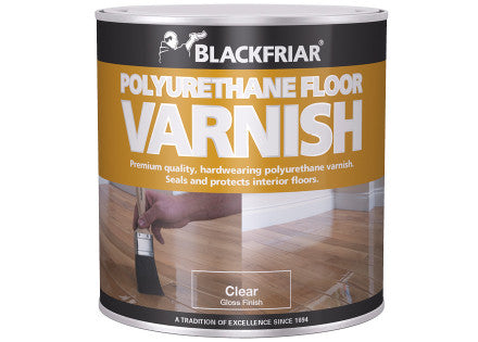 Blackfriars Poly Floor Varnish Satin 1Ltr Clear