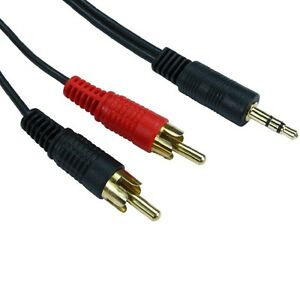 3M 3.5mm Jack To 2 Phono
