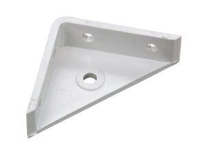 White Plastic Corner Brackets 50mmx50mm