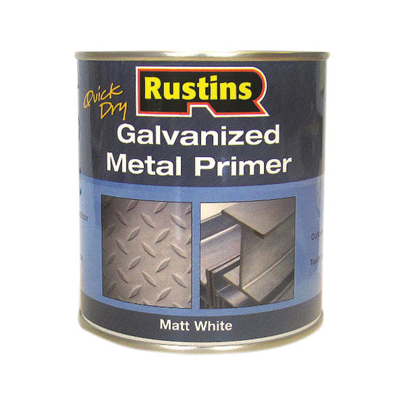 Rustins Galvanized Metal Primer White 250ml