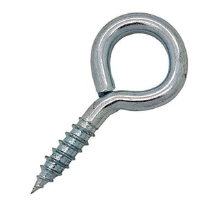 Screw Eyes BZP Steel 65mm Pack of 2