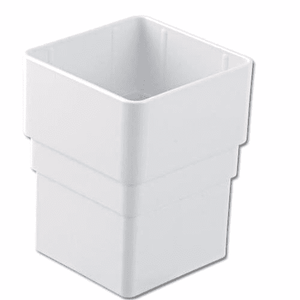 White Square Pipe Socket 65mm Rss1