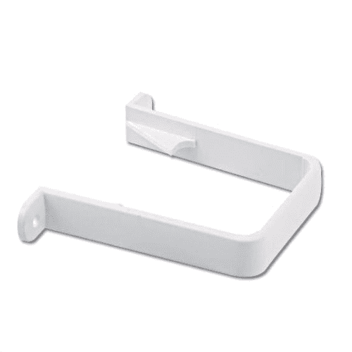 White Square Pipe Clip 65mm Rcs1